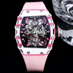 RICHARD MILLE Factory RM 38-02 Tourbillon Bubba Watson White and pink carbon fiber Watch